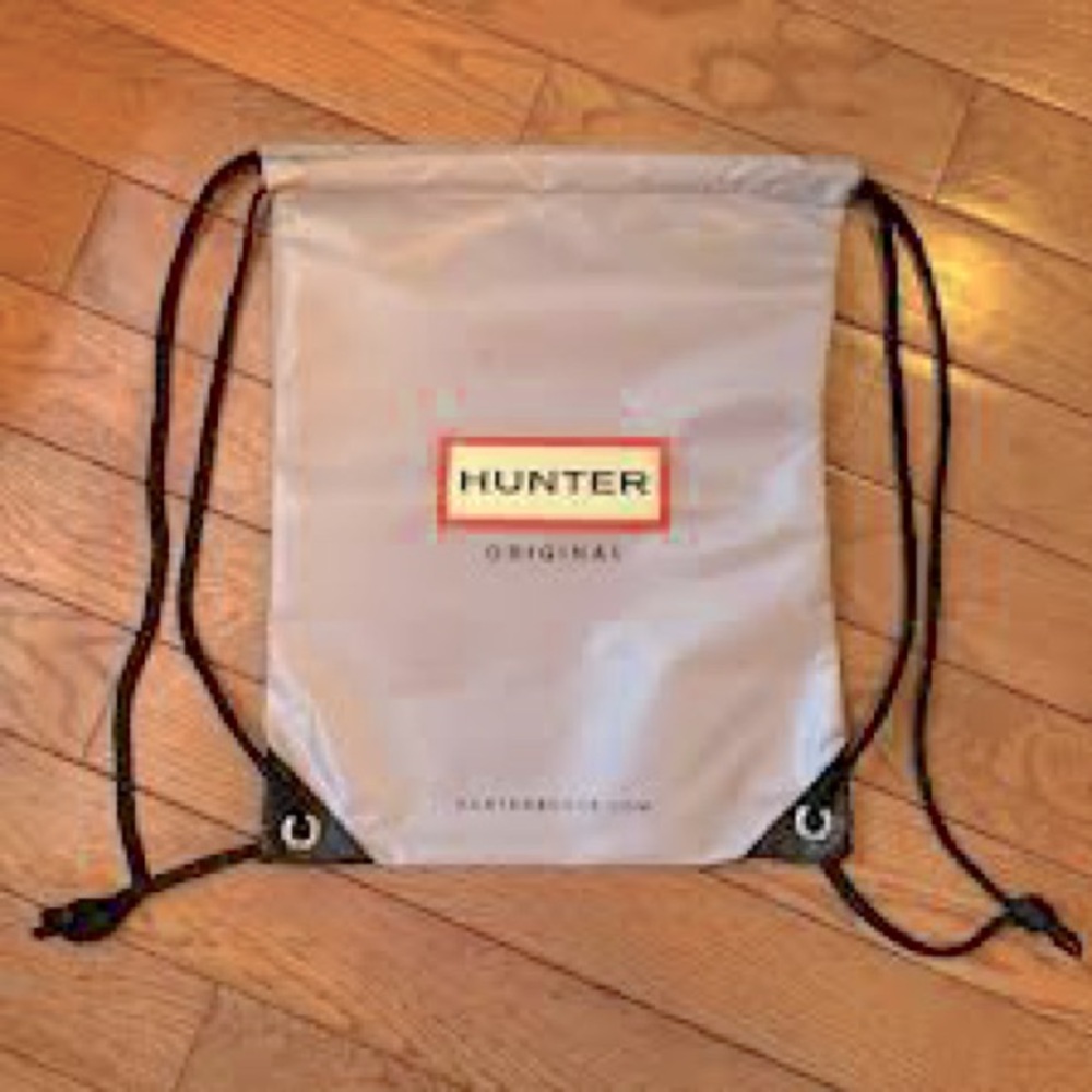 Hunter Original Silver Drawstring Backpack - image 1